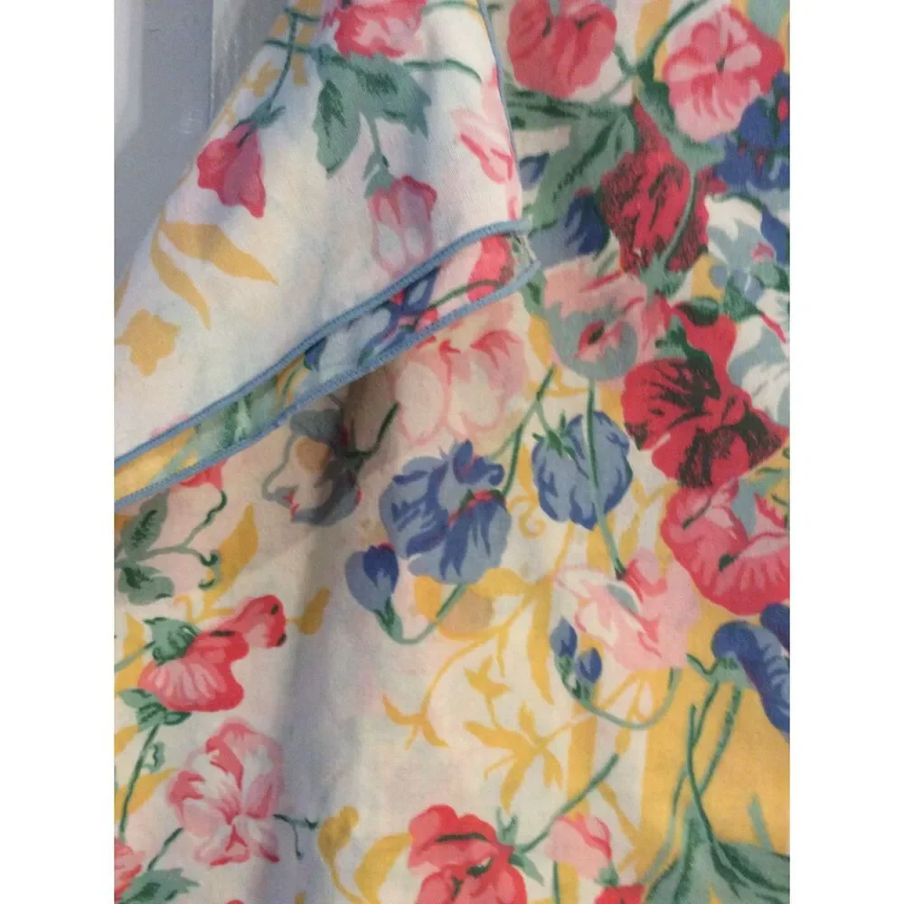 Country Floral Shabby Chic Table Cover Cloth 51x60 Home Kitchen Pink Blue Yellow